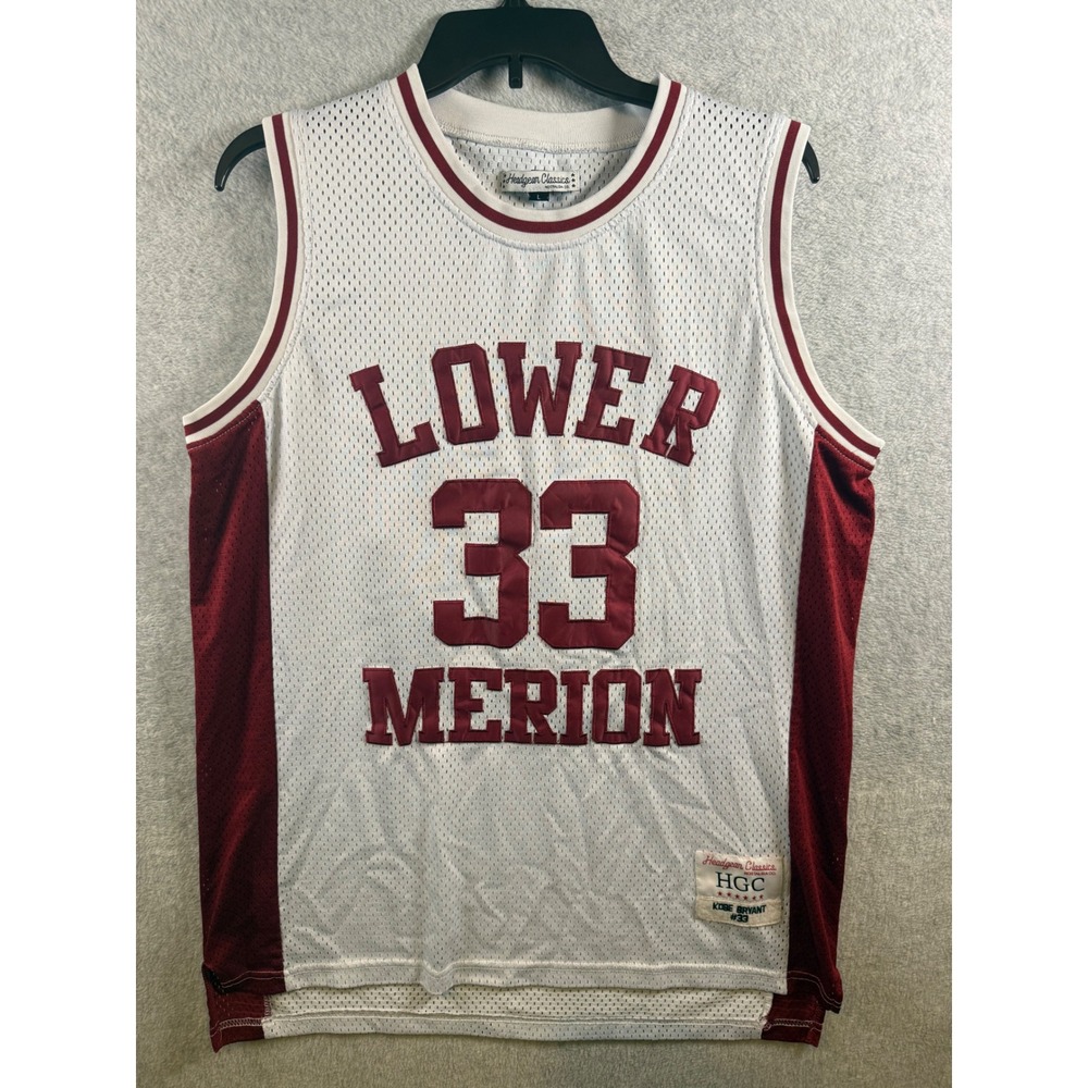 Headgear Classics Kobe Bryant Lower Merion High School Jersey 33 White Large
